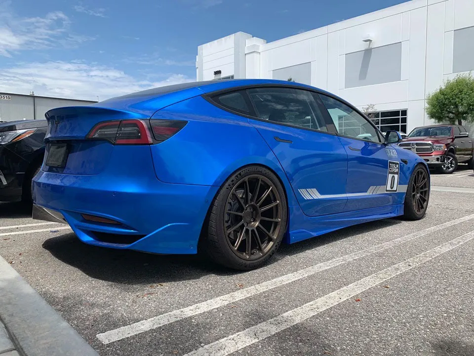 Unplugged Performance Ascension Rear Bumper and Diffuser System for Tesla Model 3 new model