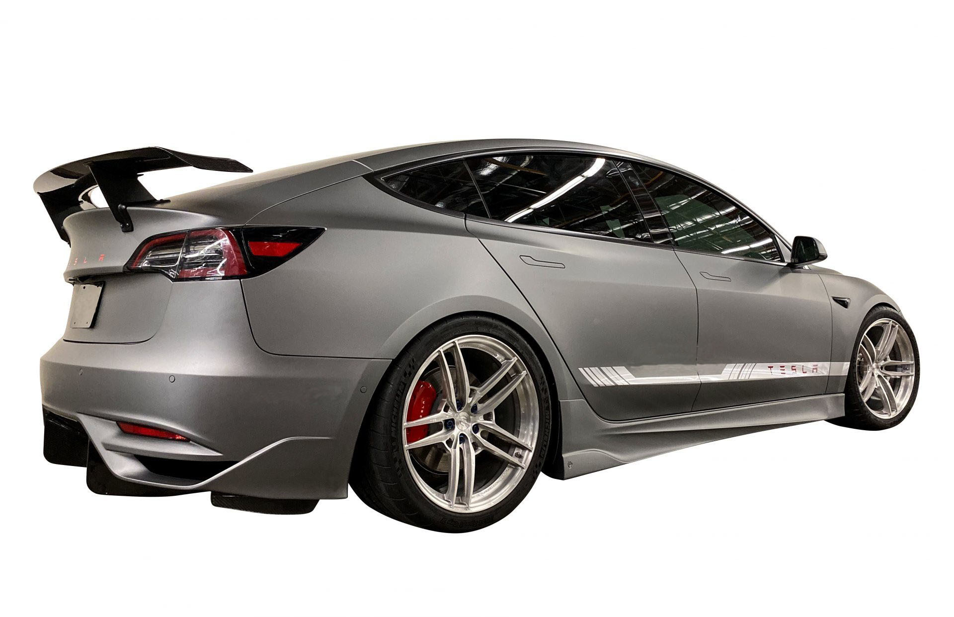 Unplugged Performance Ascension Rear Bumper and Diffuser System for Tesla Model 3 new model
