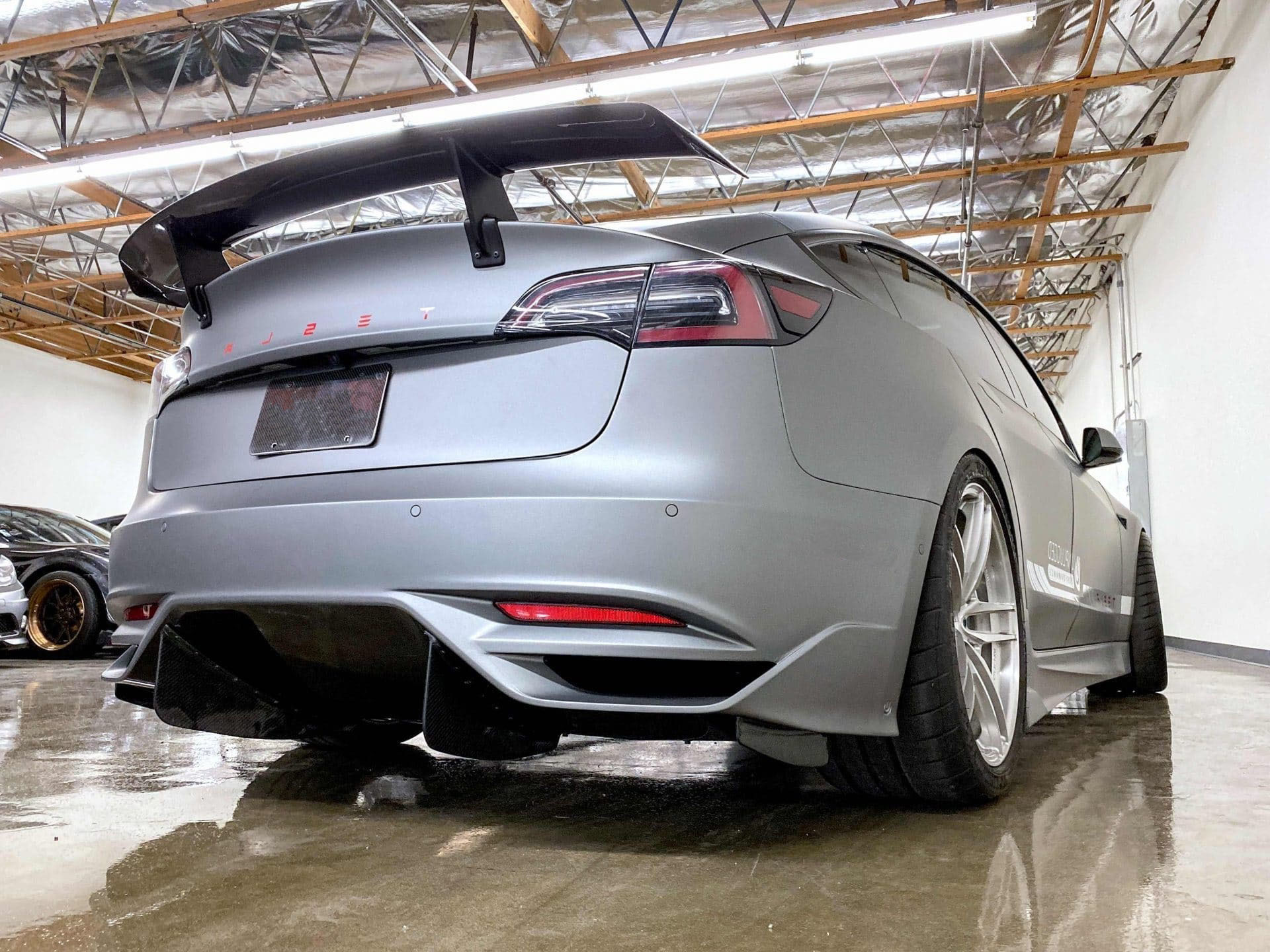 Unplugged Performance Ascension Rear Bumper and Diffuser System for Tesla Model 3 new style