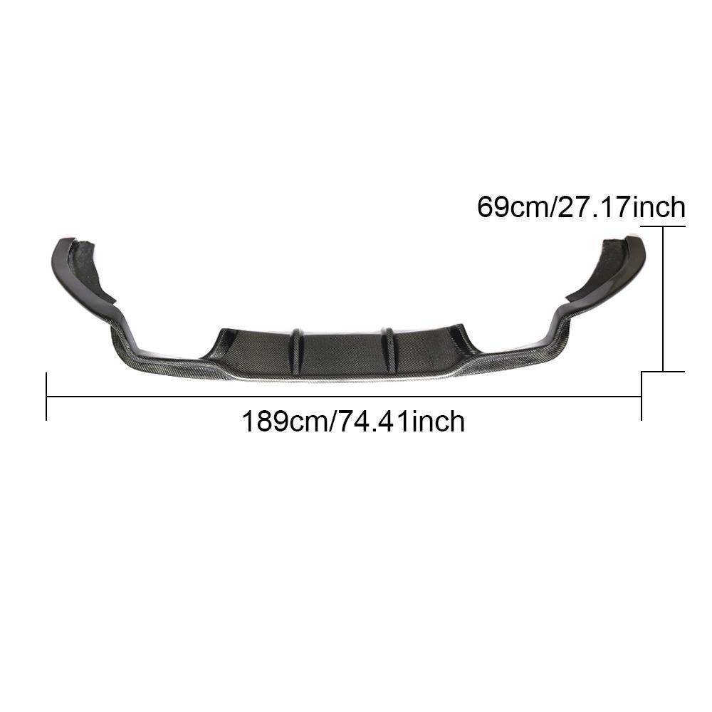 Hodoor Performance Carbon Fiber Rear Bumper Lip for BMW X5M F85 / X6M F86