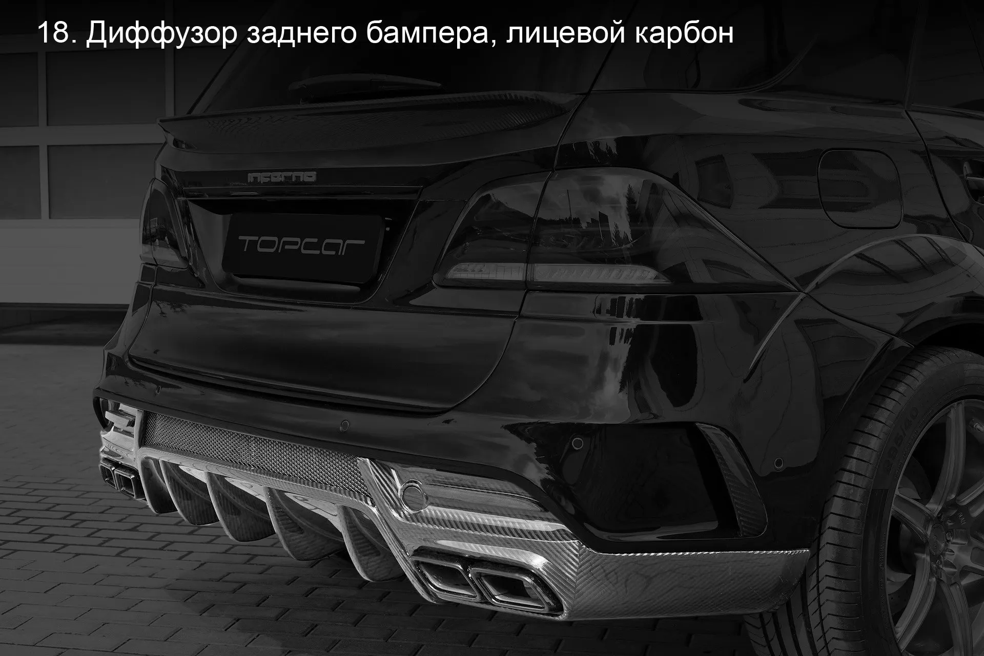 Check our price and buy Topcar Design body kit for Mercedes GLE W166 wagon Inferno