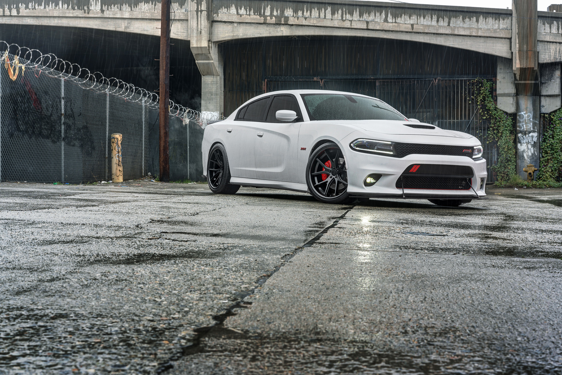 DODGE CHARGER FERRADA DC-FR2 BLACK FORGED WHEELS