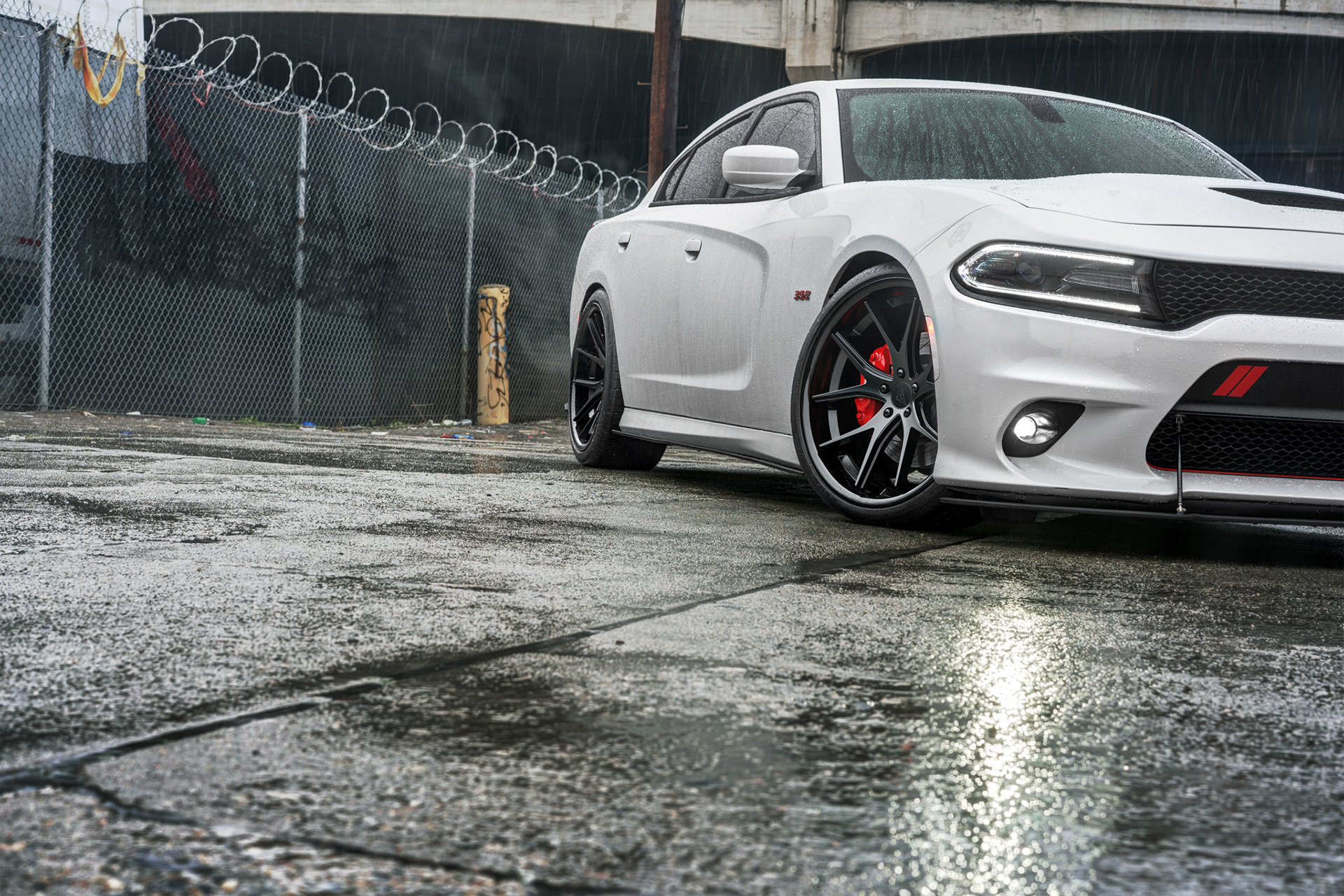 DODGE CHARGER FERRADA DC-FR2 BLACK FORGED WHEELS