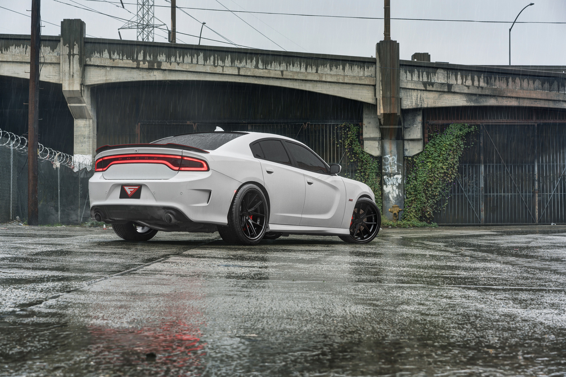 DODGE CHARGER FERRADA DC-FR2 BLACK FORGED WHEELS