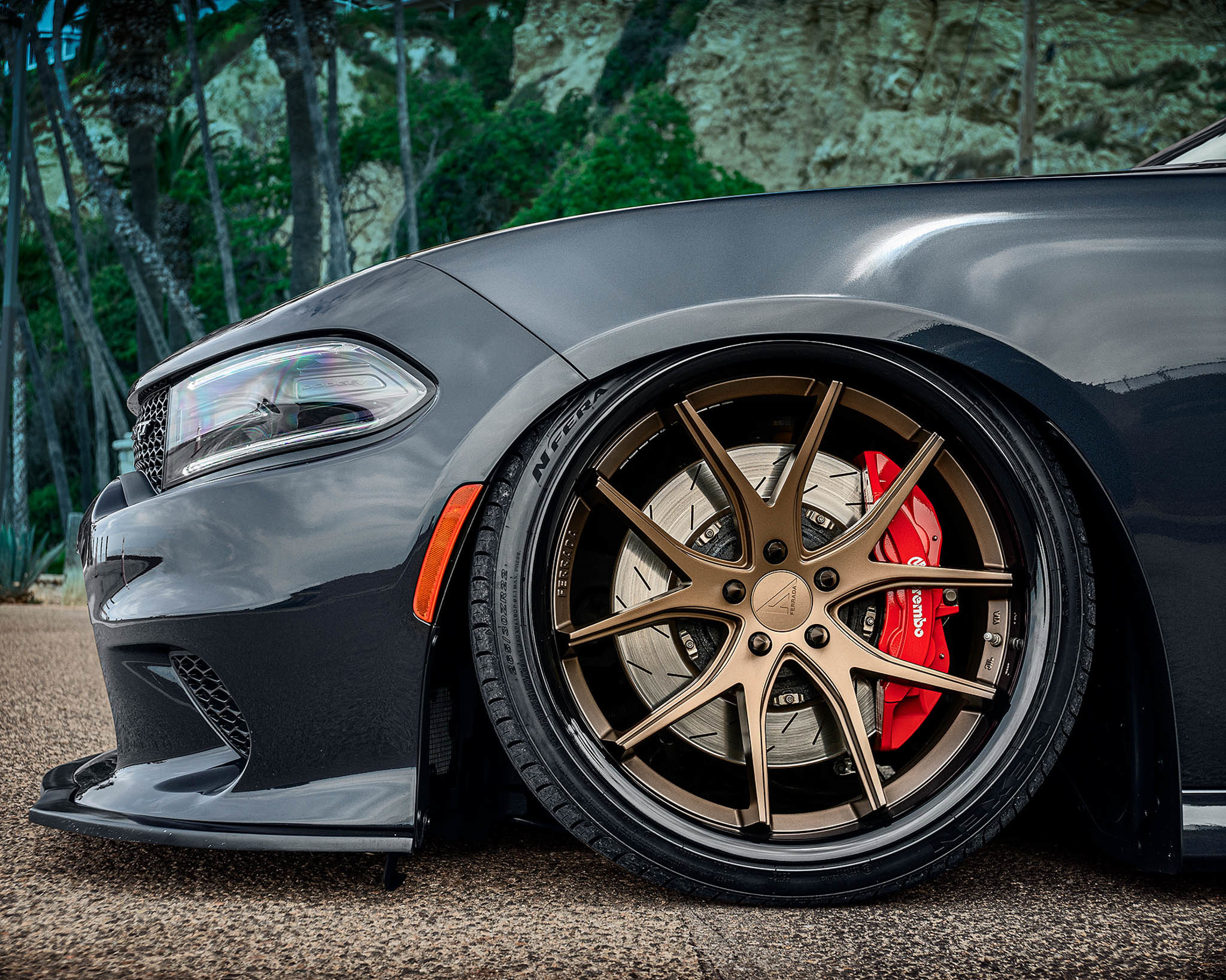 DODGE CHARGER FERRADA DC-FR2 BRONZE FORGED WHEELS