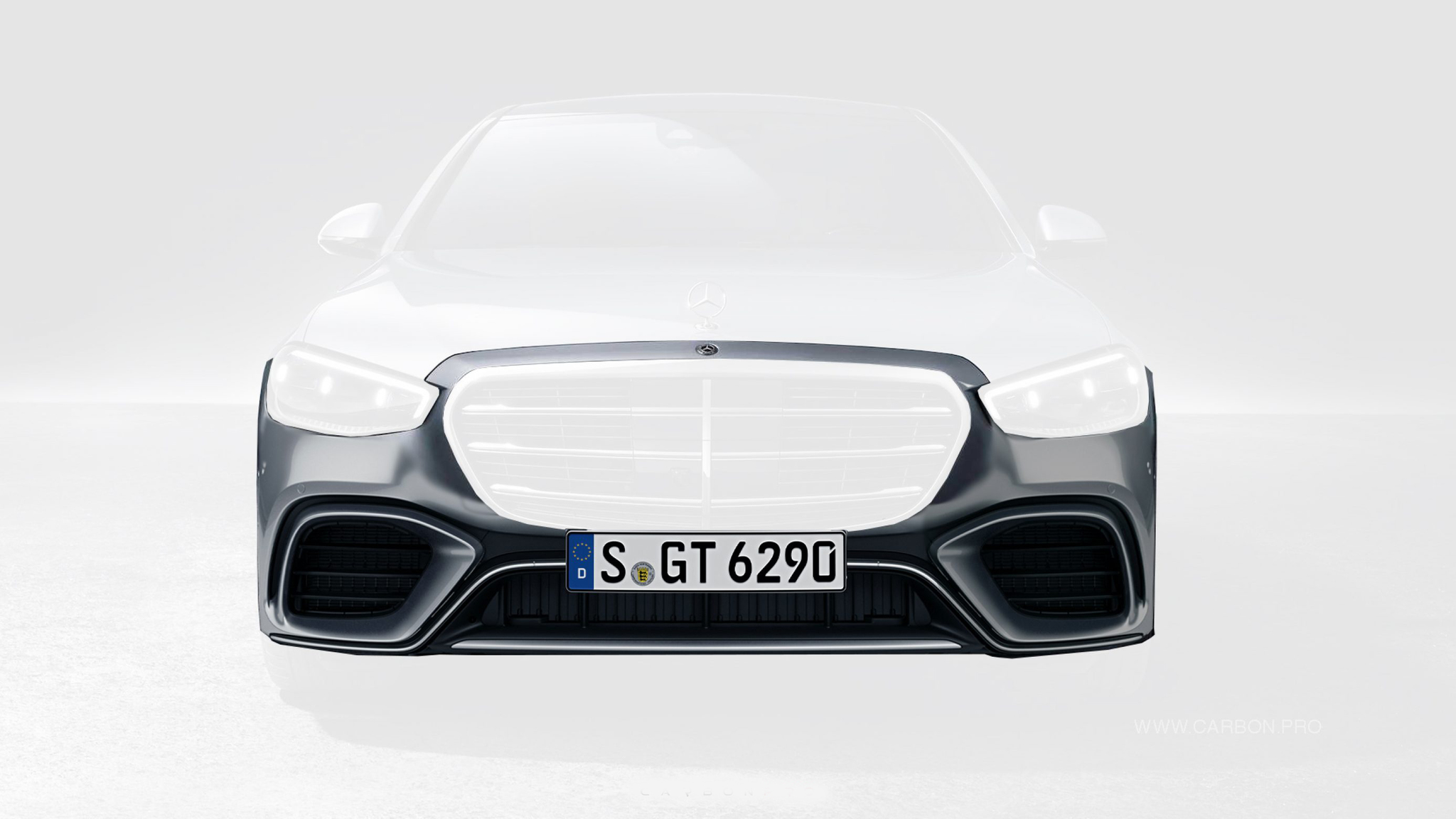 Hodoor Performance Carbon Fiber Bumper GT Design for Mercedes S-class W223