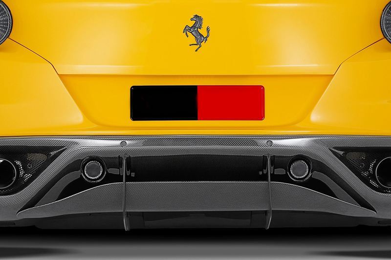 Hodoor Performance Carbon fiber bottom diffuser Novitec Style for Ferrari FF