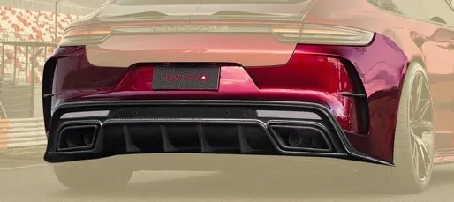 Hodoor Performance Carbon fiber rear bumper Mansory Style for Porsche Panamera