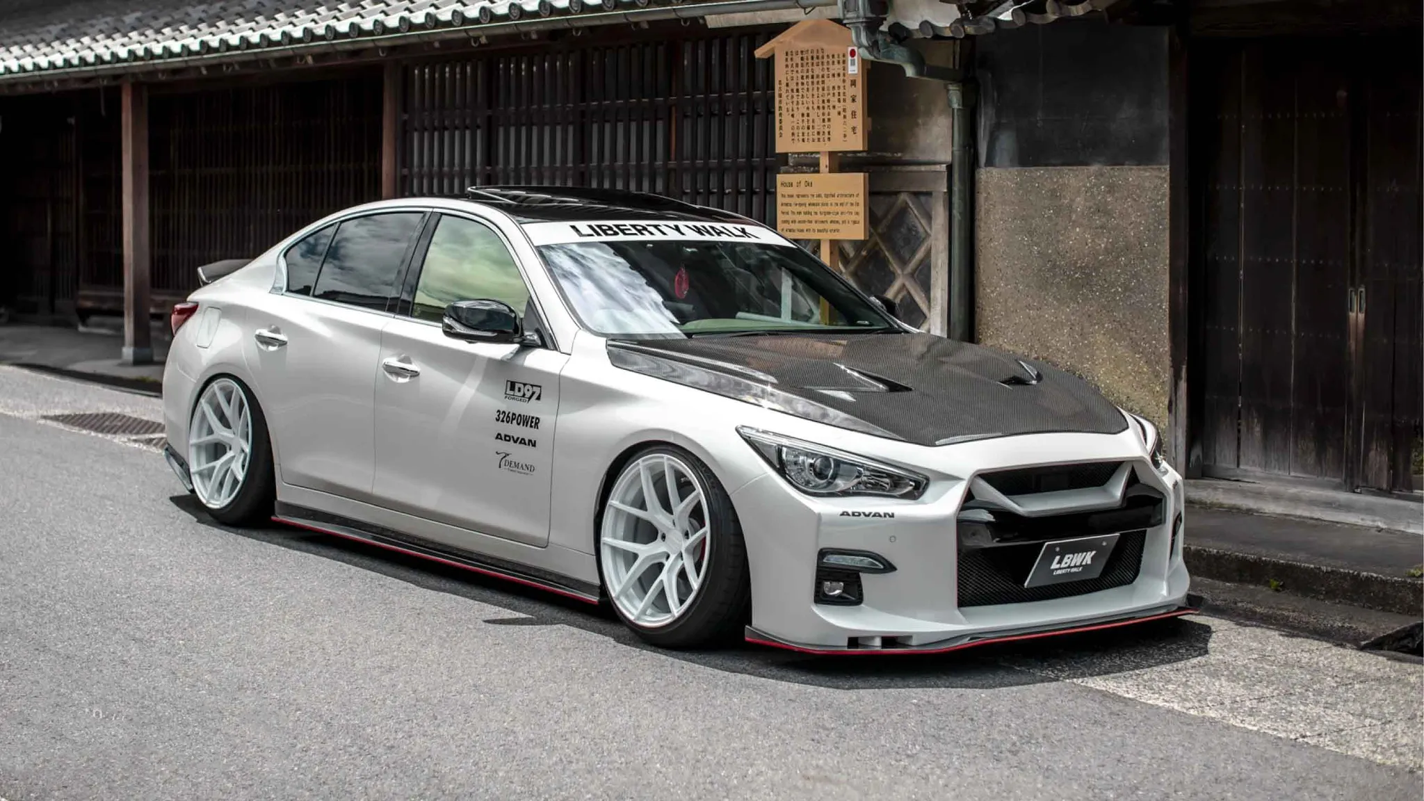 Liberty Walk nation body kit for Nissan V37 Skyline new style
