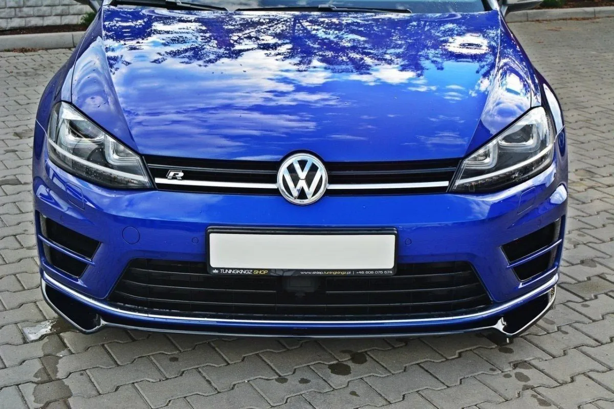 Maxton Design FRONT SPLITTER FOR VW GOLF MK7 R V.2 latest model