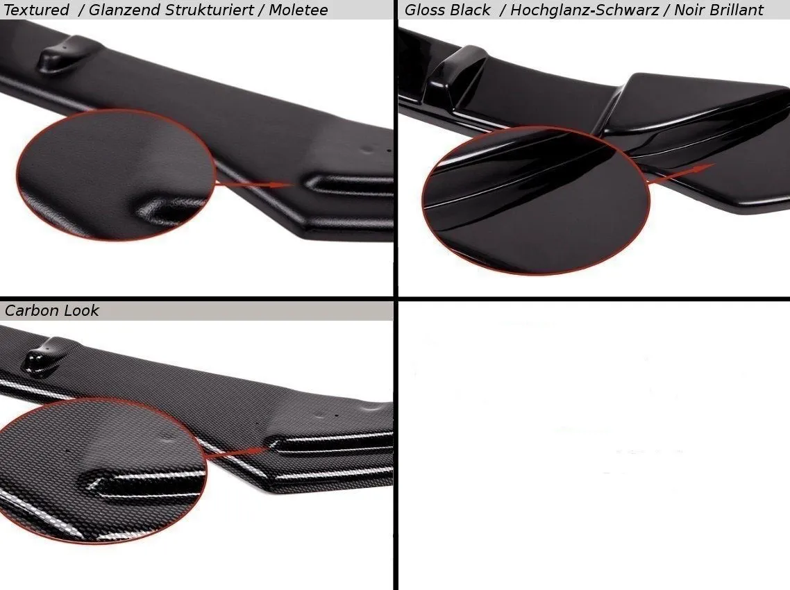 Maxton Design FRONT SPLITTER FOR VW GOLF MK7 R V.2 abs plastic
