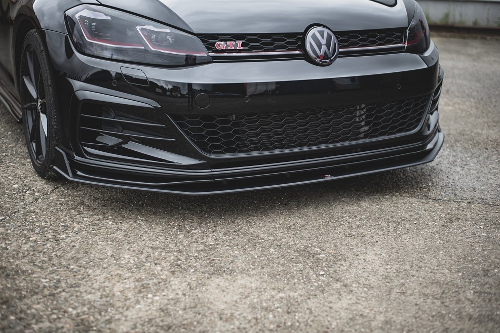 Maxton Design RACING DURABILITY FRONT SPLITTER FOR  VW GOLF 7 GTI TCR abs plastic
