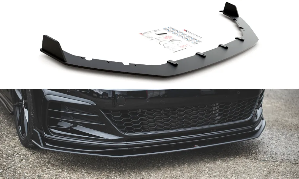 Maxton Design RACING DURABILITY FRONT SPLITTER FOR  VW GOLF 7 GTI TCR new model