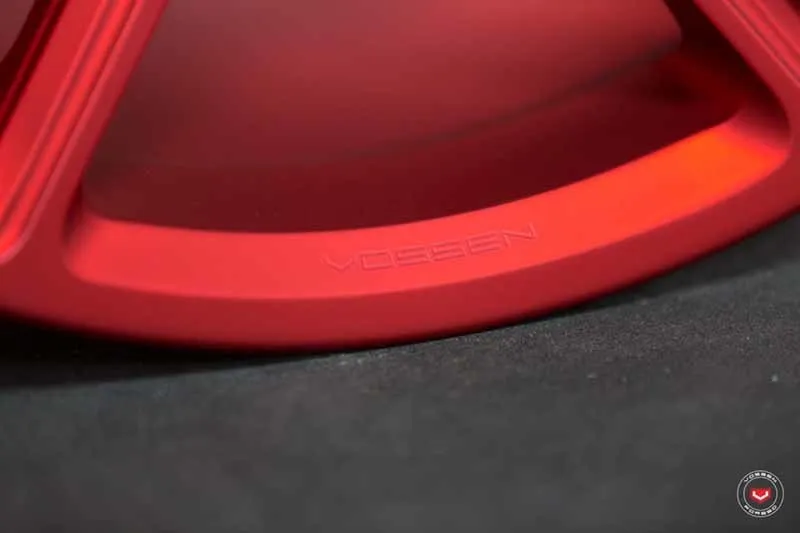 Vossen CG 206 forged wheel — concave face detail