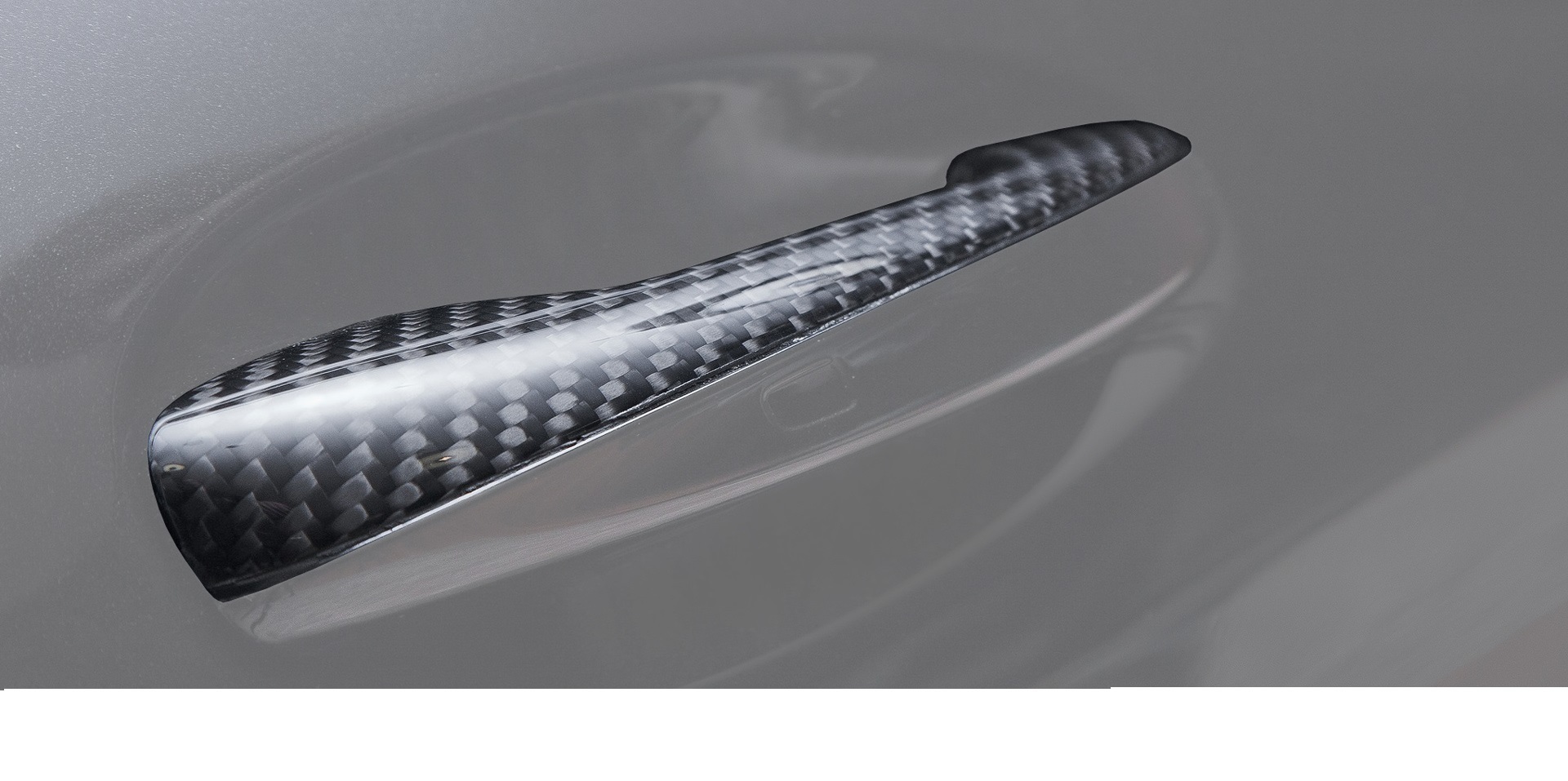 Carbon fiber door handle pads upper for Mercedes GT-class C190