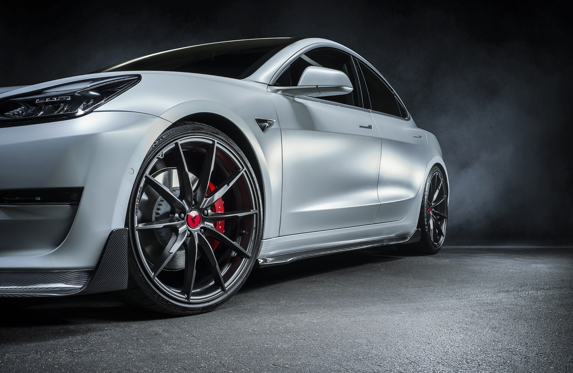 Vorsteiner body kit for Tesla Model 3 latest model