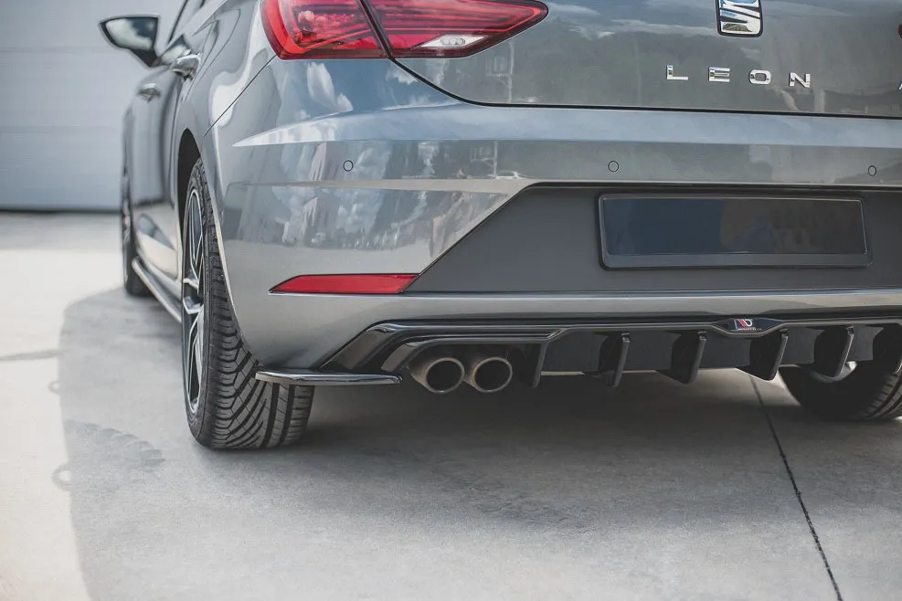 Maxton Design REAR SIDE SPLITTERS FOR SEAT LEON MK3 FR abs plastic