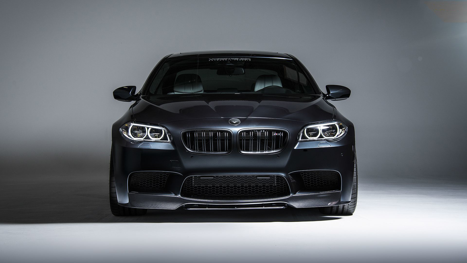 Hodoor Performance Carbon fiber Front Bumper Splitter Vorsteiner Style for BMW M5