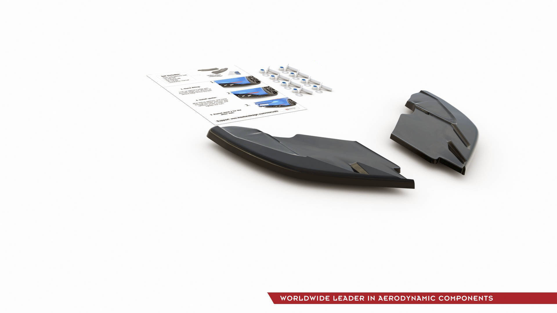 Maxton Design REAR SIDE SPLITTERS FOR SEAT LEON MK3 FR latest model