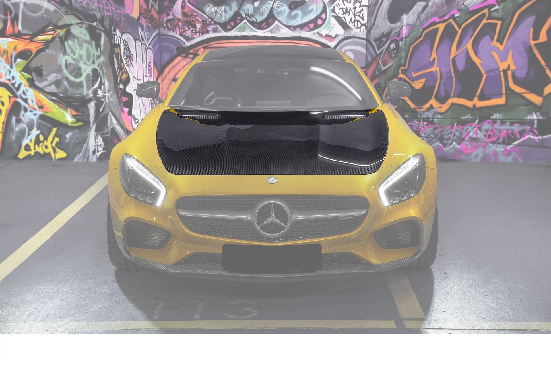 Hodoor Performance Carbon fiber hood Style Edition 1 for Mercedes GT-class C190