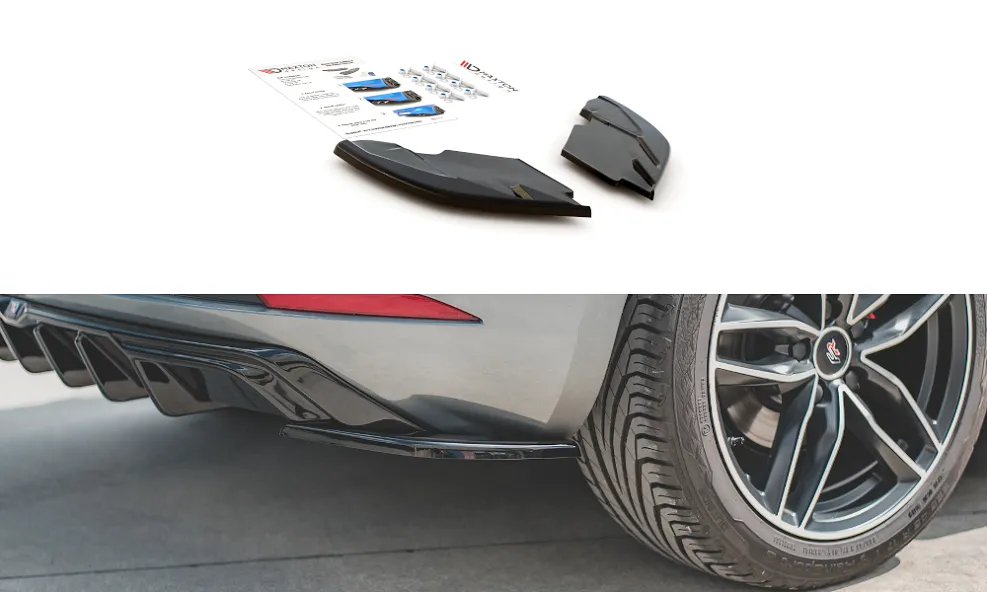 Maxton Design REAR SIDE SPLITTERS FOR SEAT LEON MK3 FR abs plastic