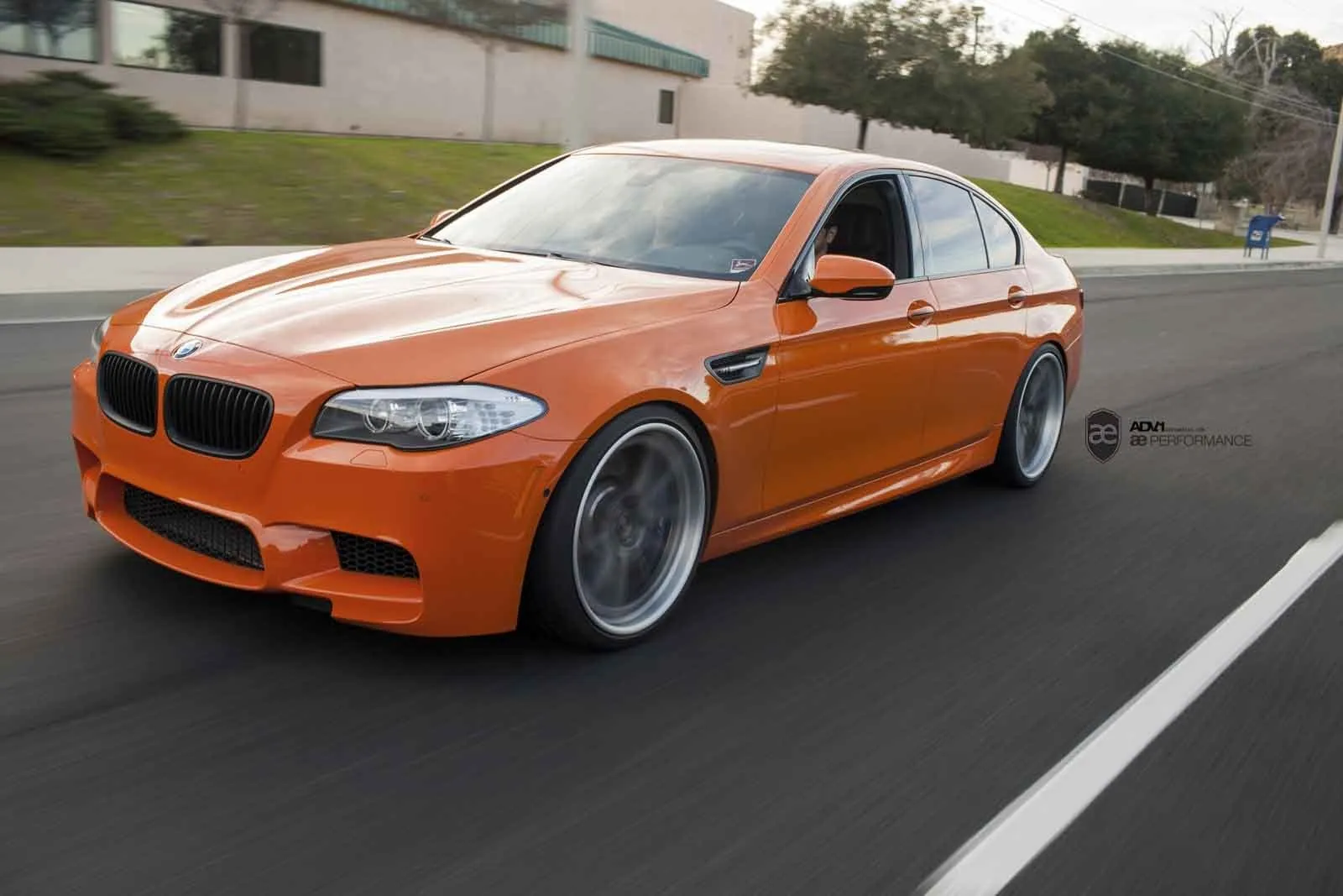 ADV.1 ADV10 Track Spec SL Series 3-Piece Forged Wheel — mounted on BMW M5 front view