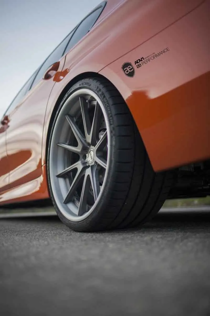 ADV.1 ADV10 Track Spec SL Series 3-Piece Forged Wheel — mounted on BMW M5 side view