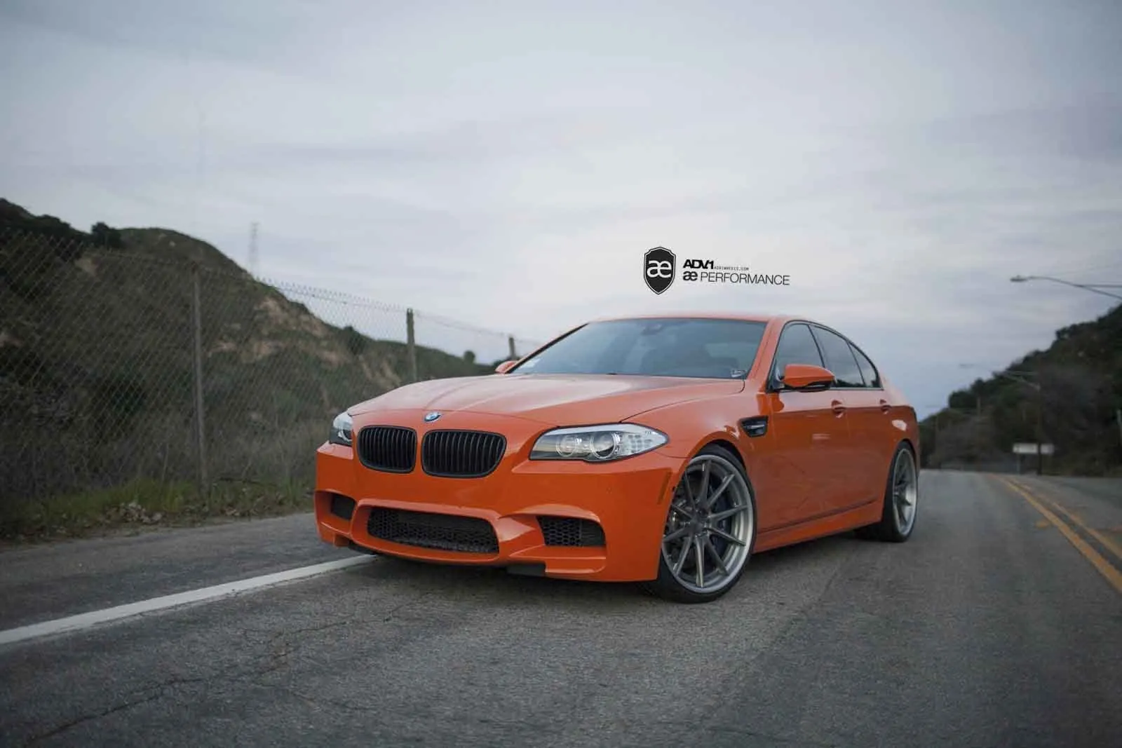 ADV.1 ADV10 Track Spec SL Series 3-Piece Forged Wheel — mounted on BMW M5 detail