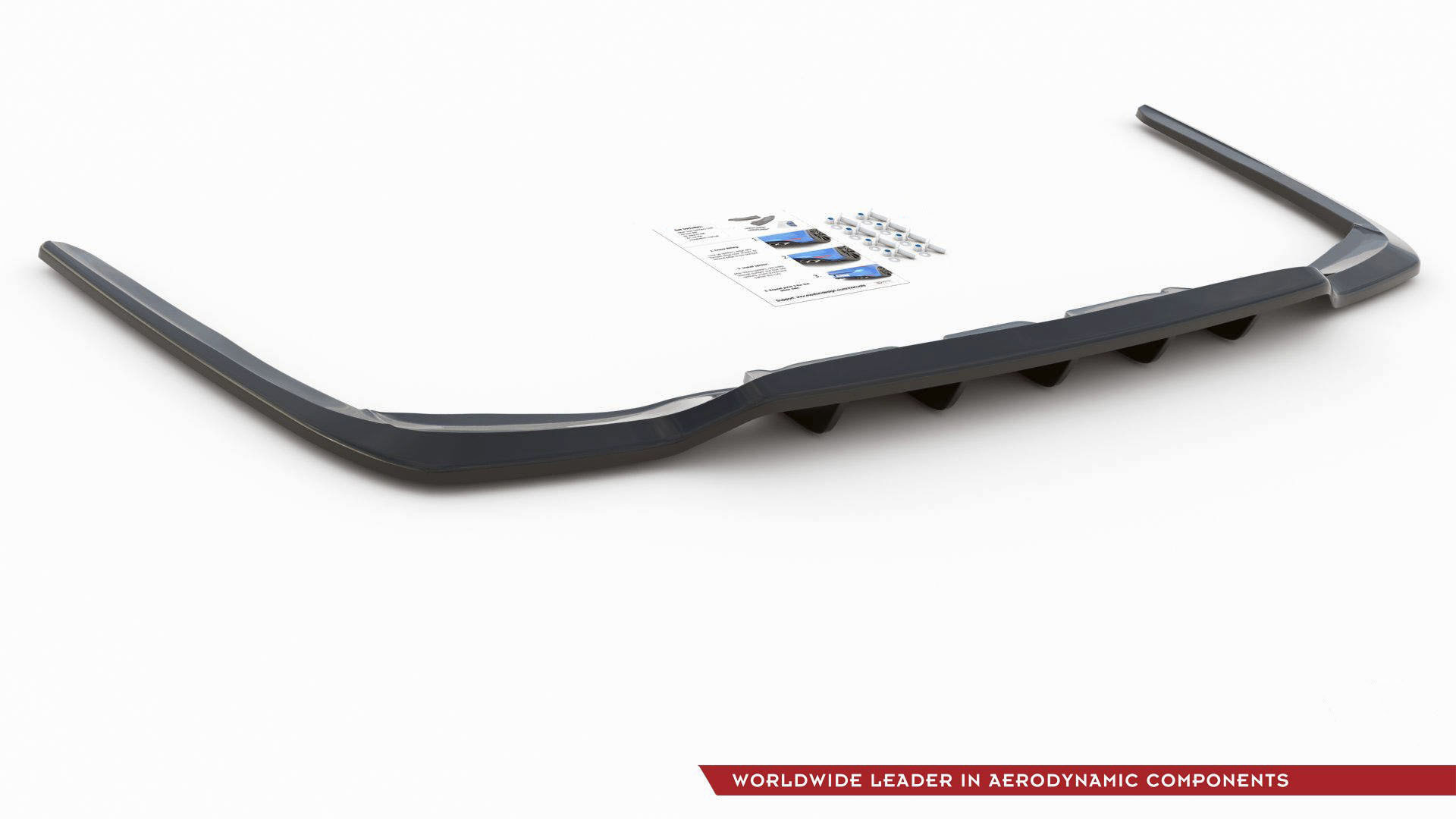Maxton Design CENTRAL REAR SPLITTER (WITH VERTICAL BARS) FOR LEXUS LS MK4 latest model