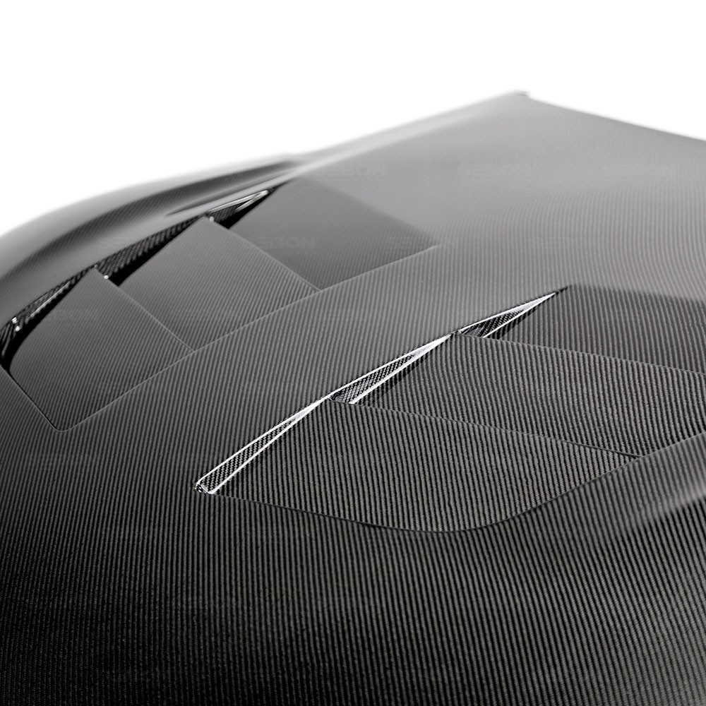 SEIBON TSII-STYLE DOUBLE-SIDED CARBON FIBER HOOD FOR  TOYOTA GR SUPRA new style