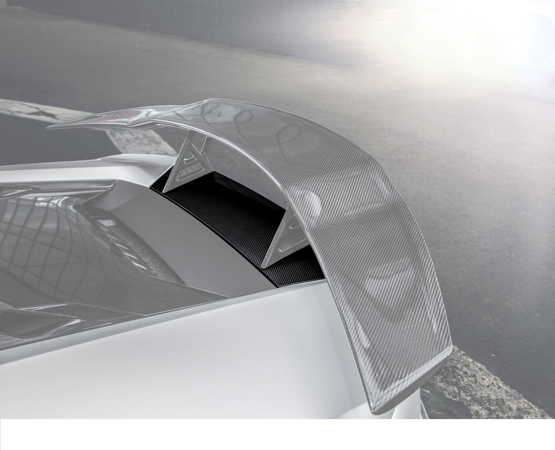 Hodoor Performance Carbon fiber base under the wing Edition 1 Style for Mercedes GT-class C190