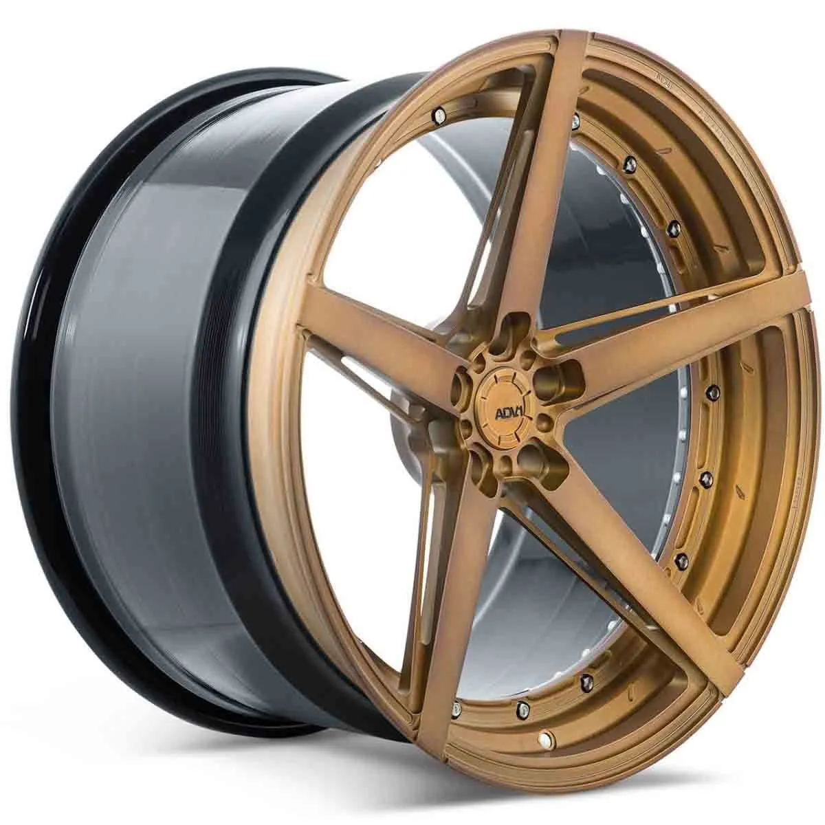 ADV.1 ADV5 M.V2 Advanced Series Two-Piece Forged Wheel — Bronze Finish 3/4 View