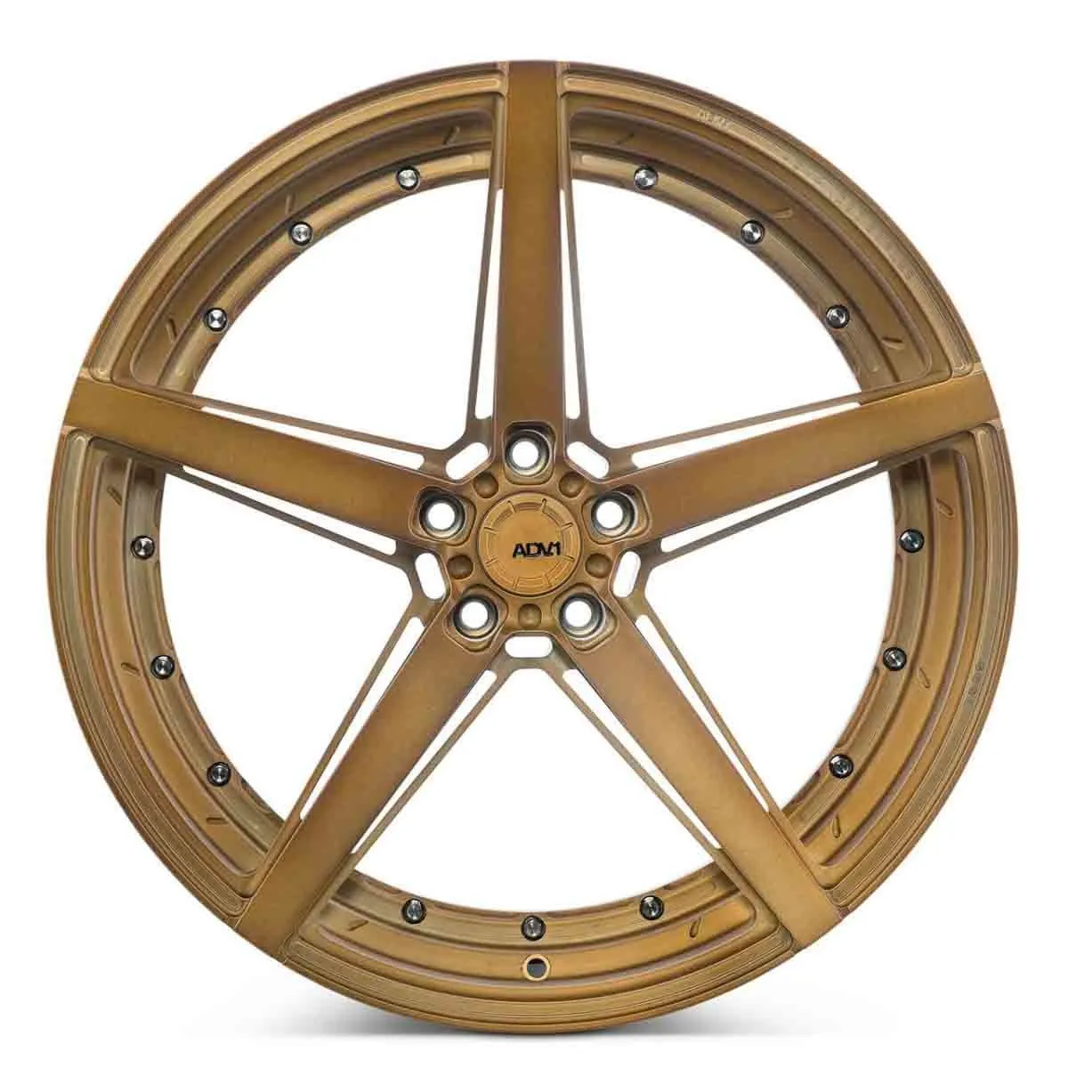ADV.1 ADV5 M.V2 Advanced Series Two-Piece Forged Wheel — Bronze Finish Side View