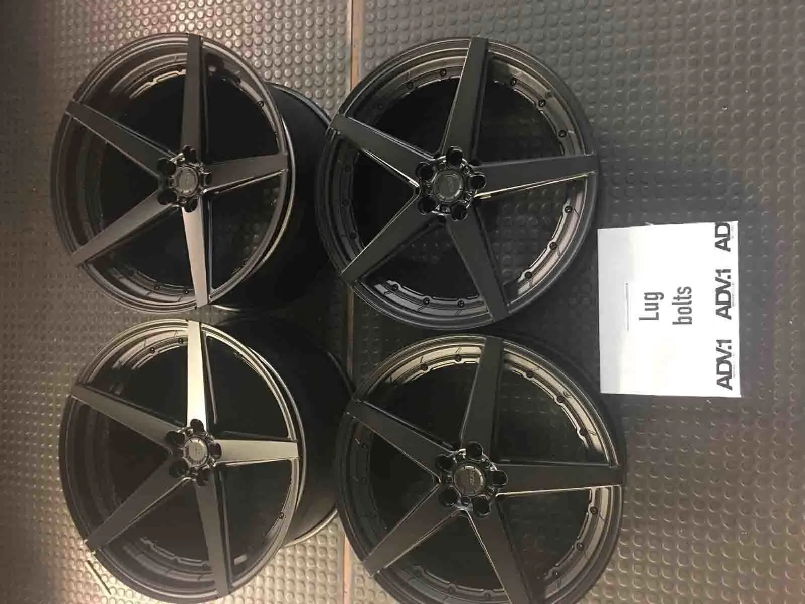 Rosso Corsa Red Ferrari F12 Berlinetta on ADV.1 ADV5 M.V2 Advanced Series — Matte Black Wheels