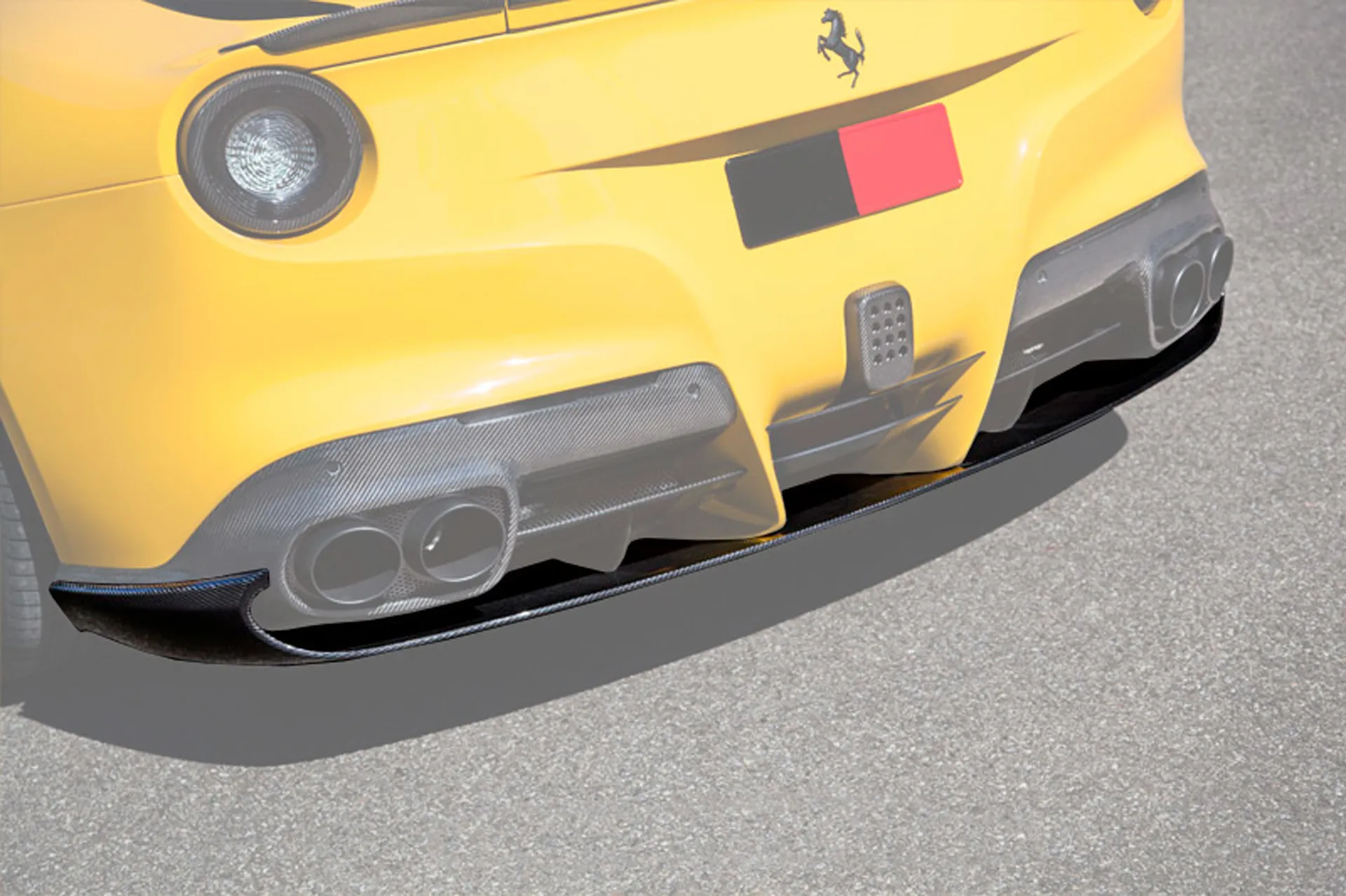Hodoor Performance Carbon fiber bottom diffuser Novitec Style for Ferrari F12 Berlinetta