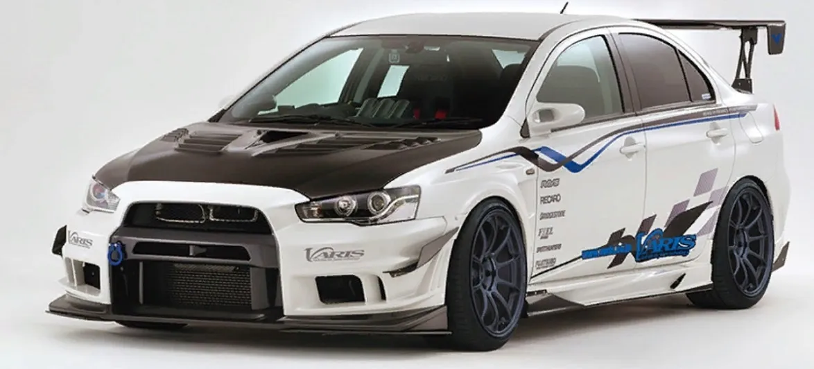 Check our price and buy Varis Carbon fiber Body Kit set for Mitsubishi Lancer Evolution X Evo X ’14 Ver.ultimate