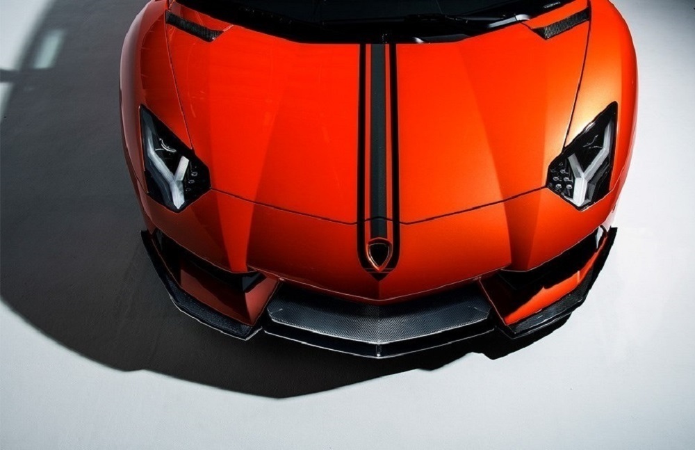 VORSTEINER STYLE CARBON front splitters for Lamborghini Aventador new style