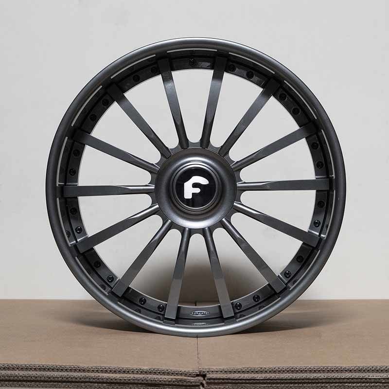 Anello Spaccato Manloong Nichel Nero Forgiato Piatto Extra Forte - #10