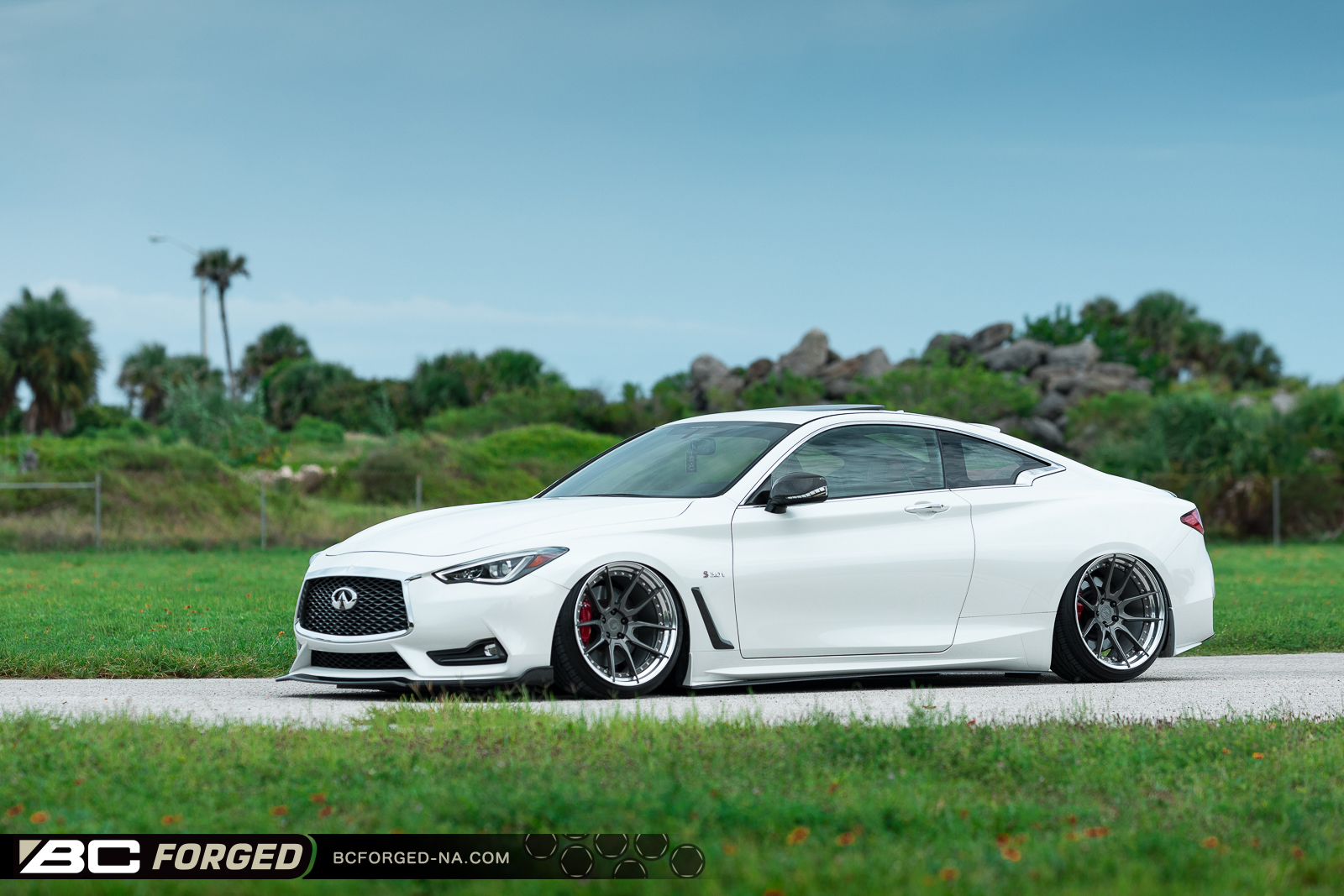 INFINITI Q60 RED SPORT BC FORGED HCA162S FORGED WHEELS