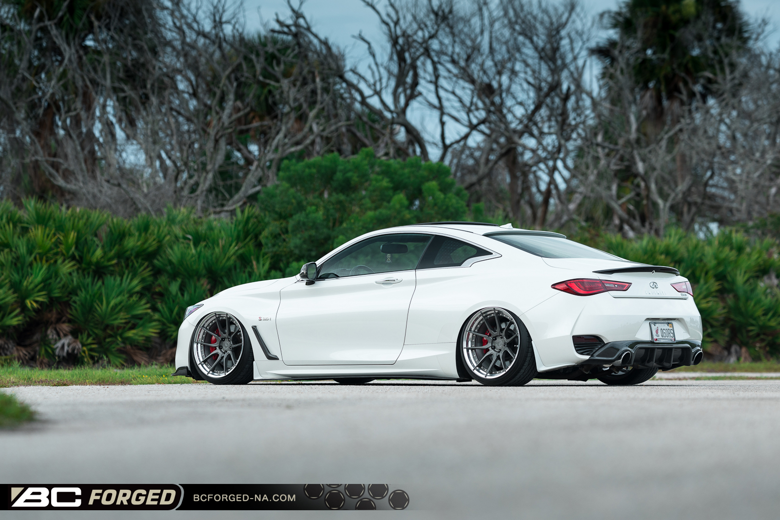 INFINITI Q60 RED SPORT BC FORGED HCA162S FORGED WHEELS