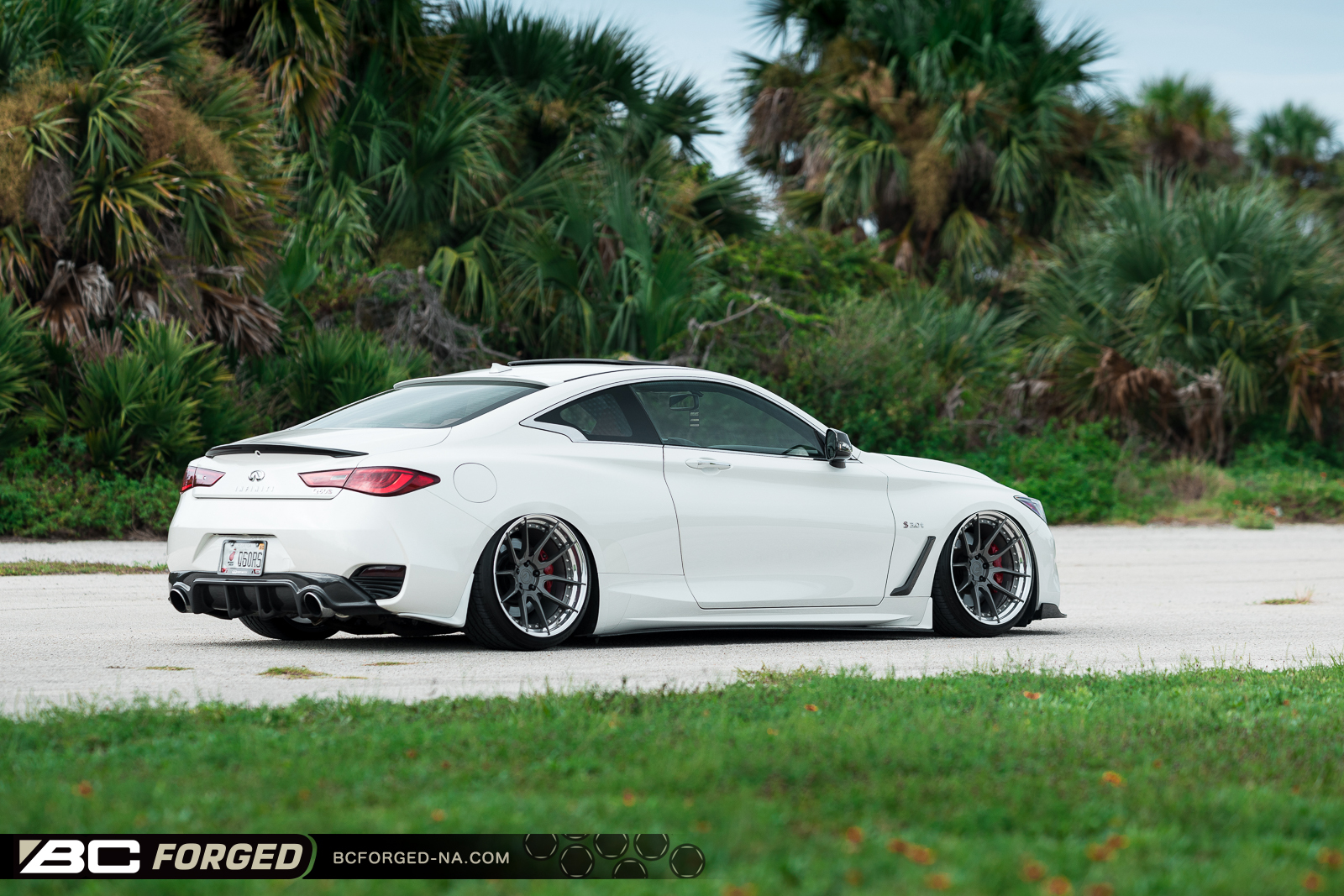 INFINITI Q60 RED SPORT BC FORGED HCA162S FORGED WHEELS