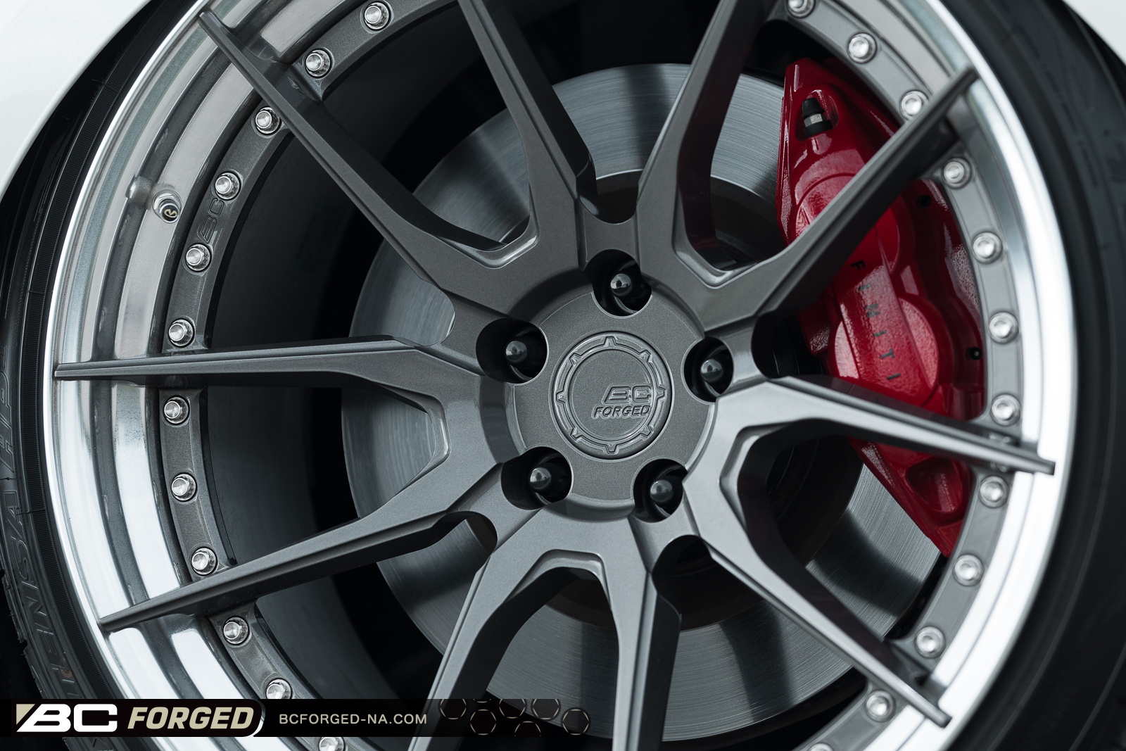 INFINITI Q60 RED SPORT BC FORGED HCA162S FORGED WHEELS