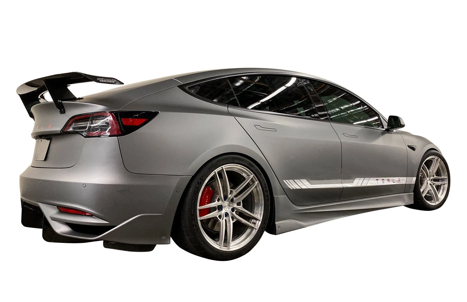 Unplugged Performance Ascension-R Carbon Fiber Rear Wing for Tesla Model 3 by voltex  latest model