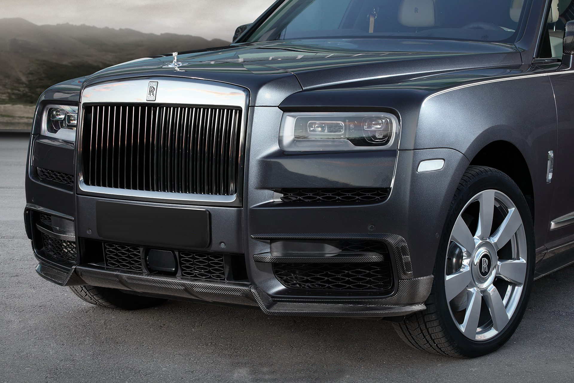 Hodoor Performance Carbon fiber Front lip cover for Rolls Royce