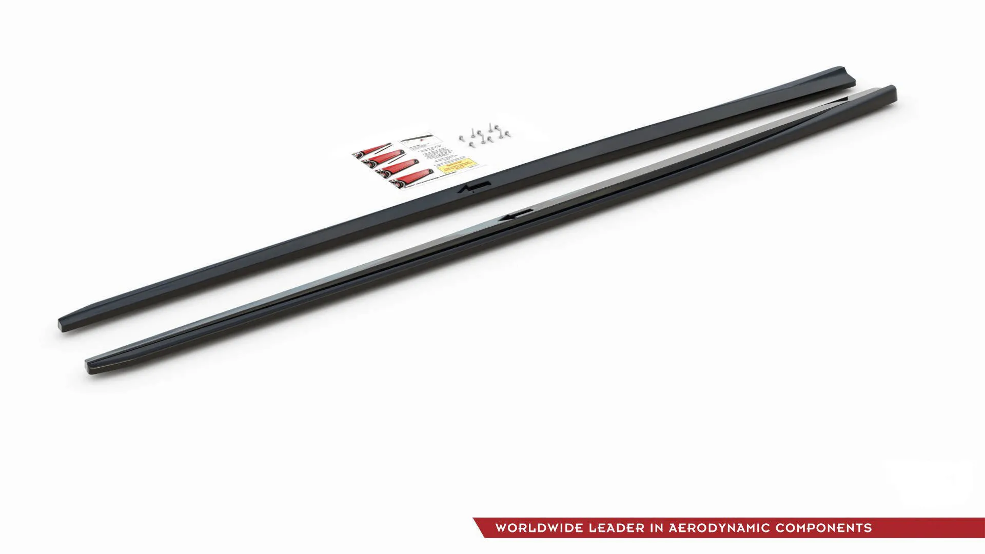 Maxton Design SIDE SKIRTS DIFFUSERS V.2 FOR AUDI S3 / A3 S-LINE SEDAN 8V latest model