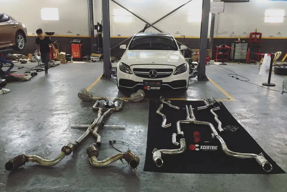 Xcentric Exhaust Systems for Mercedes Benz C63AMG W205