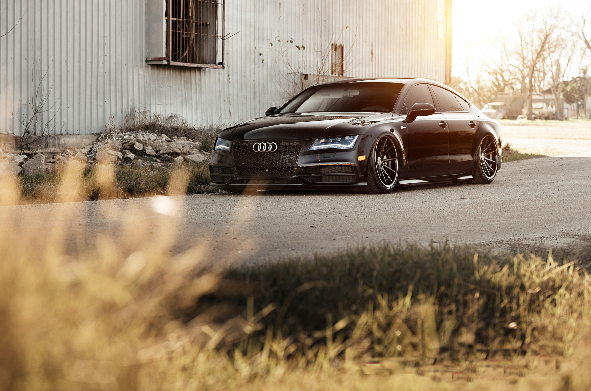 Audi a7 Tuning черная