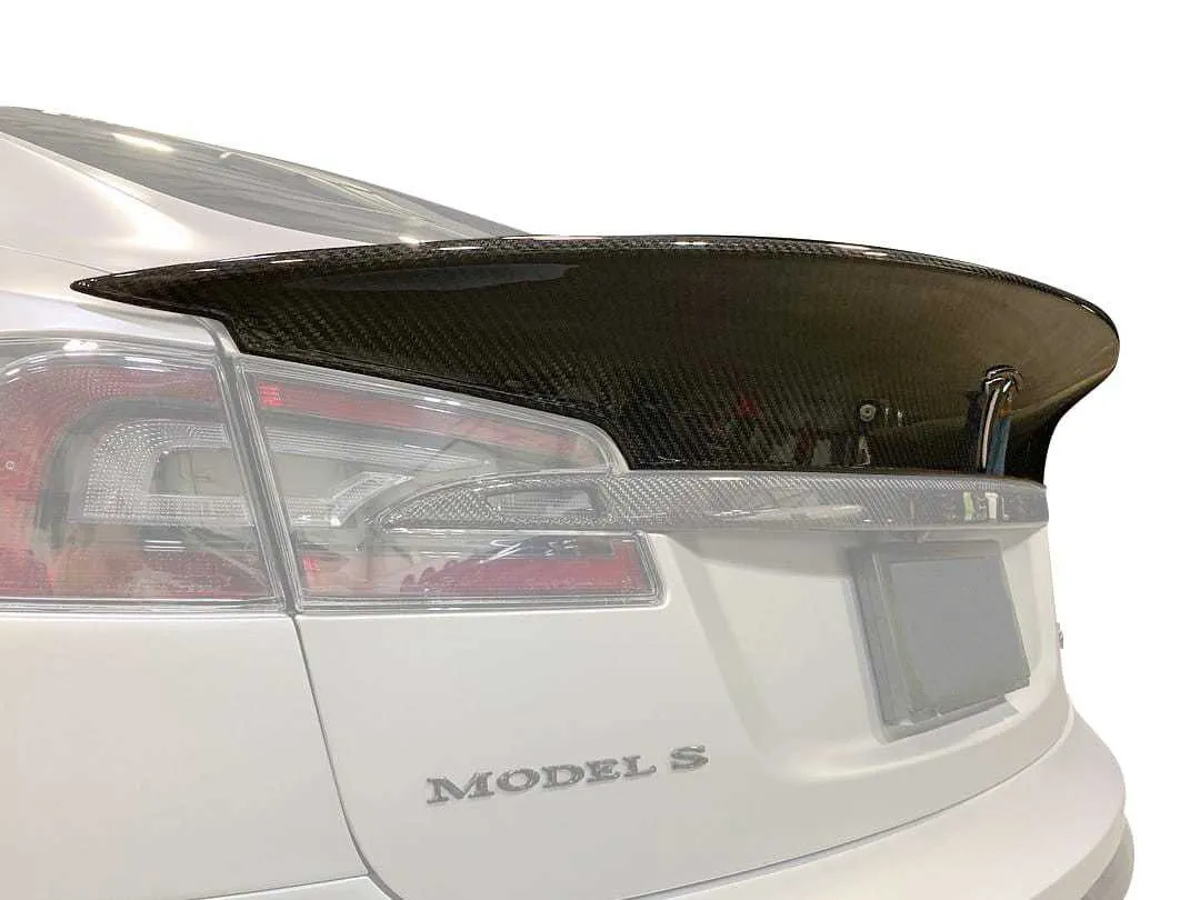 Unplugged Performance Long Tail Trunk Spoiler for Tesla Model S new model