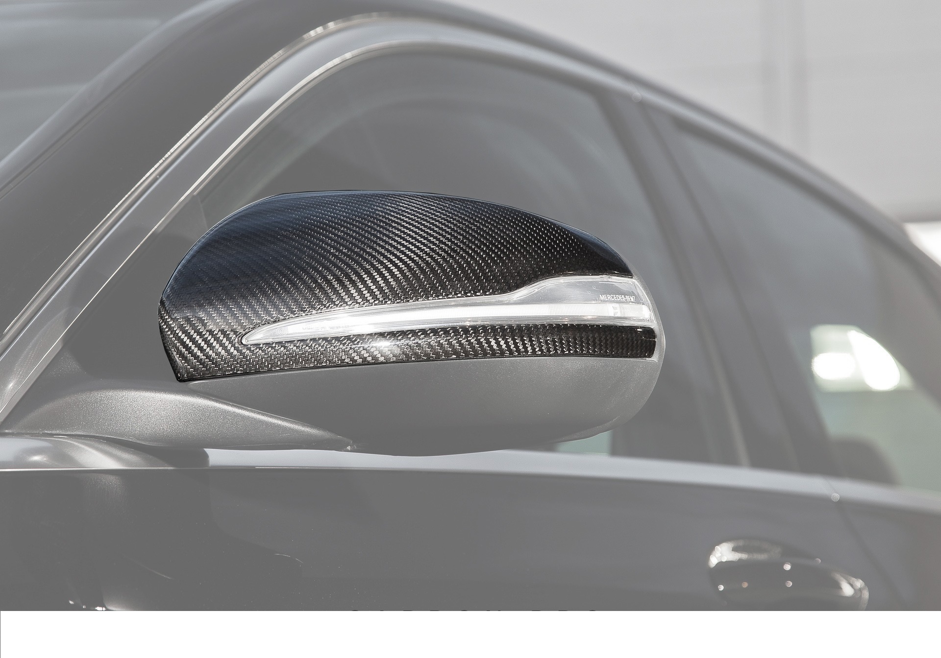 Carbon fiber mirror linings for Mercedes C-class W205 new model