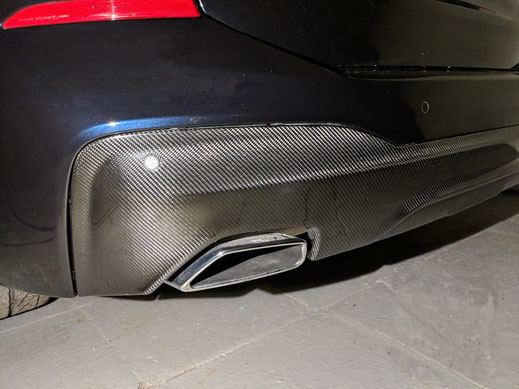 Hodoor Performance Carbon fiber rear diffuser for BMW 6-series GT